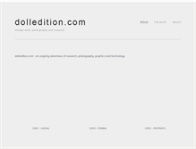 Tablet Screenshot of dolledition.com